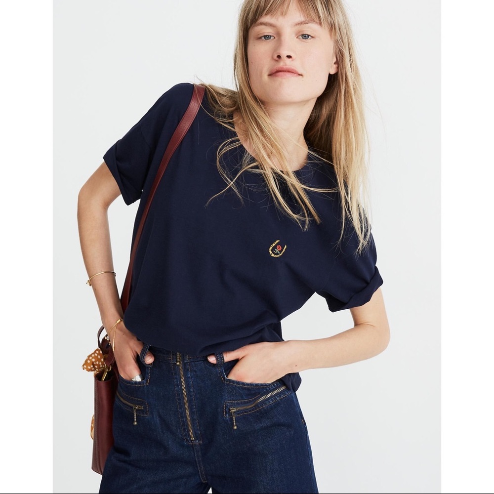 Madewell x Karen Walker Embroidered Horseshoe Tee